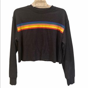 Rainbow Cropped Sweatshirt